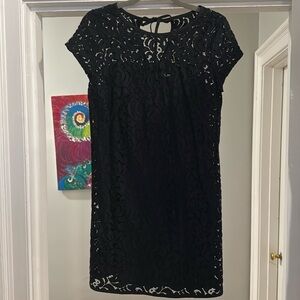 Loft navy eyelet dress. Sz 6P